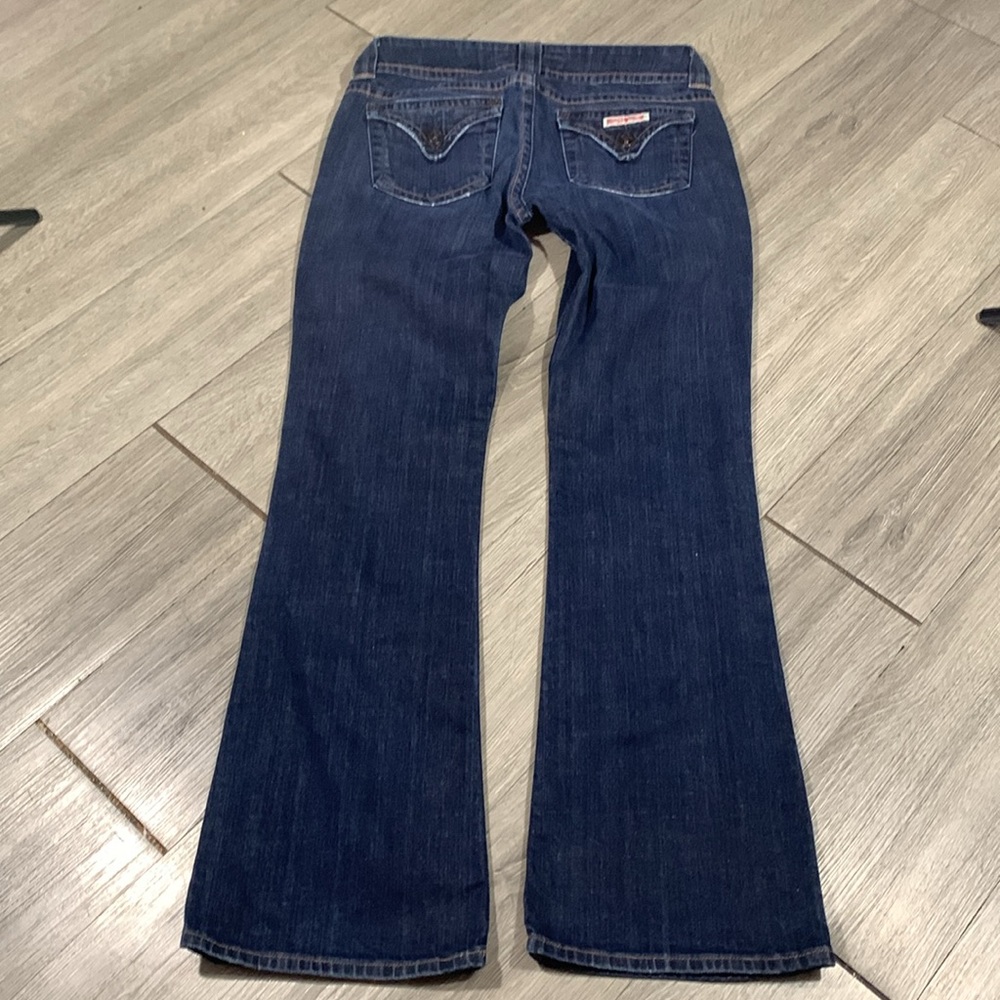 Hudson Beth‎ Mid-Rise Baby Bootcut Stretch Dark Wash Jeans size 28 - Picture 2 of 14